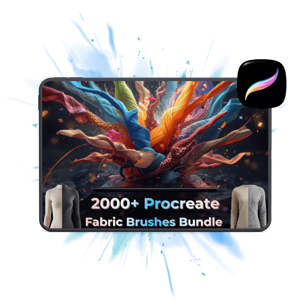 2000+ Procreate Fabric Brushes Textures Bundle