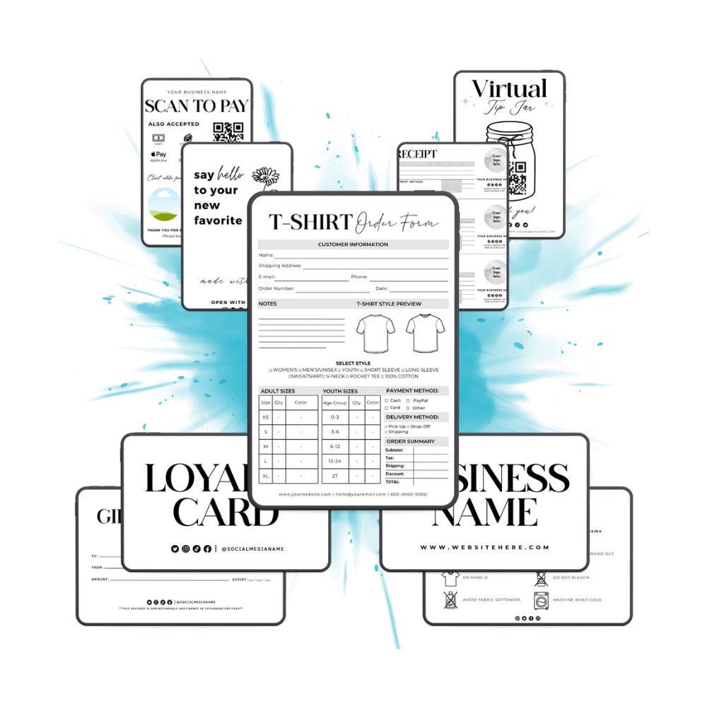 Clothing Brand Pro Kit – Editable Tags, Invoices & Order Forms