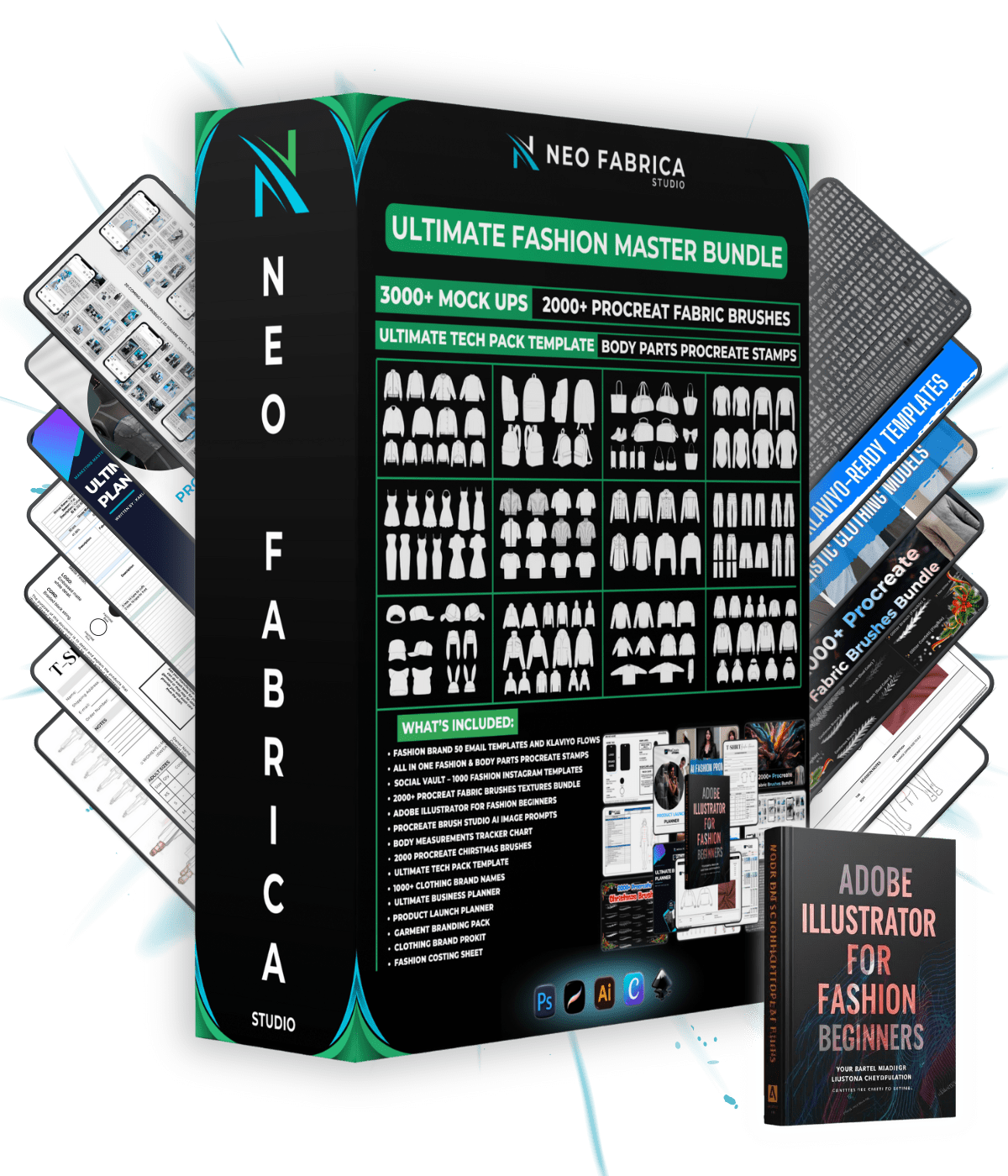 Ultimate Fashion Technical Sketch Bundle